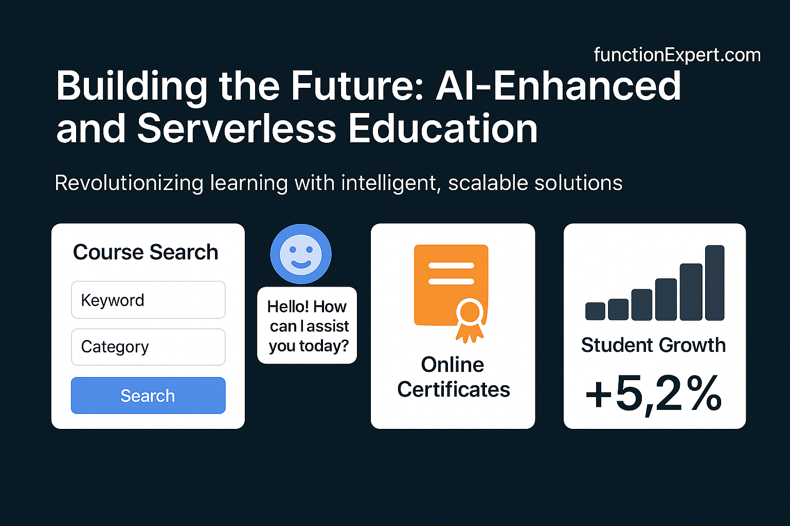 Education portal interface - left half