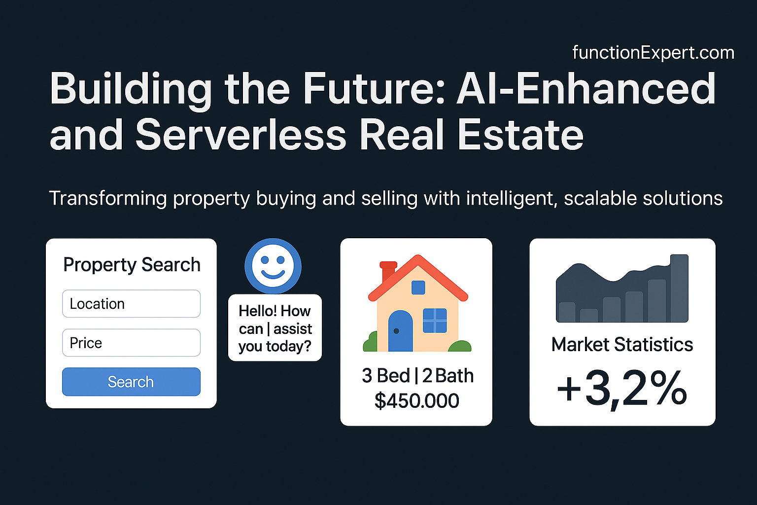 Real estate portal preview - left half