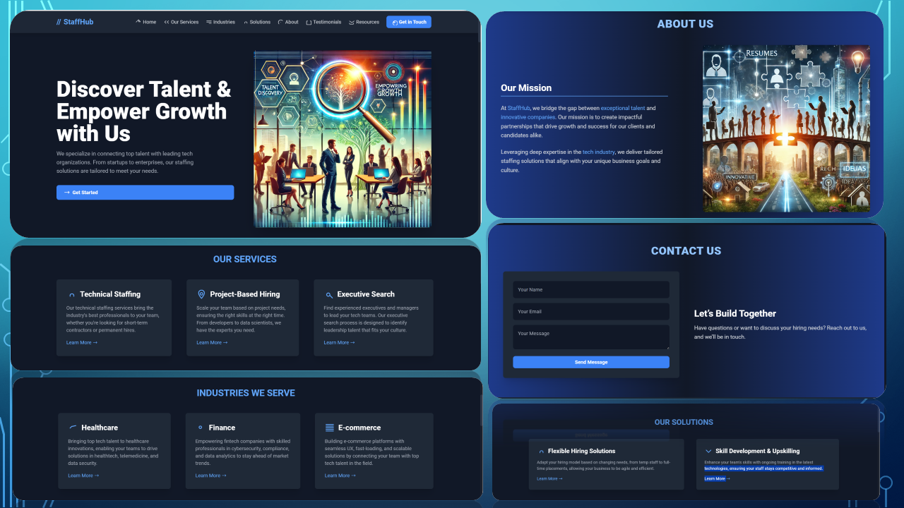 Pest control platform preview - left half