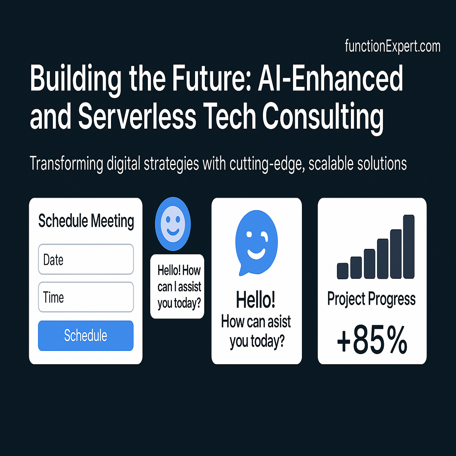 Tech consulting portal preview - left half